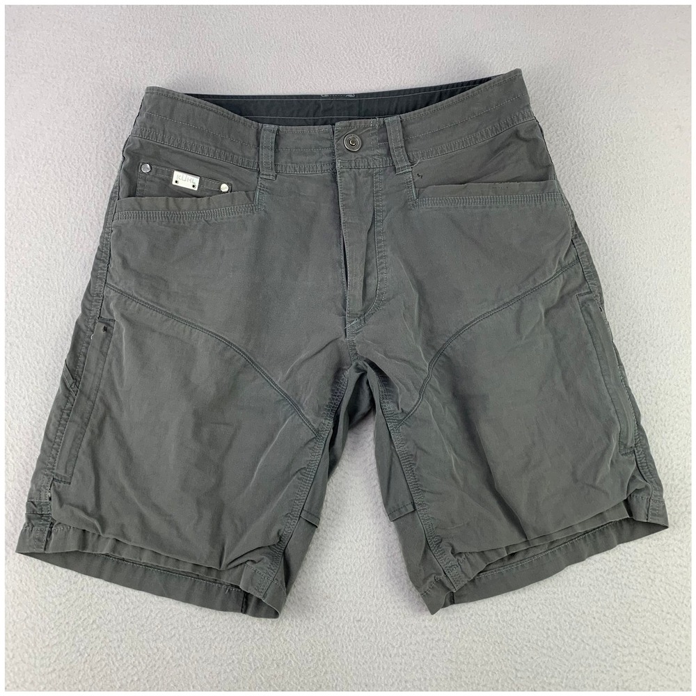 KUHL Renegade Cargo Shorts Mens 30 Gray Outdoor Hiking‎ Utility Performance Tech